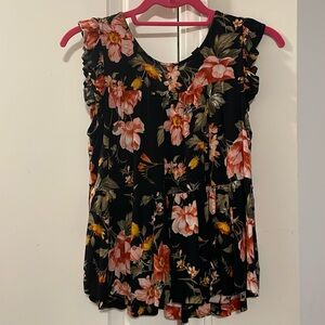 American Eagle peasant peplum top